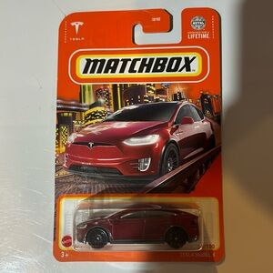 Tesla Model X matchbox car